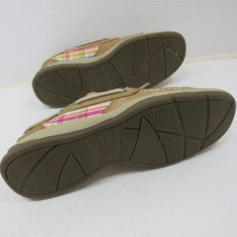 Sperry Top -Sider Intrepid Nubuck Leather and Cloth Uppers Deck Shoes 4.5